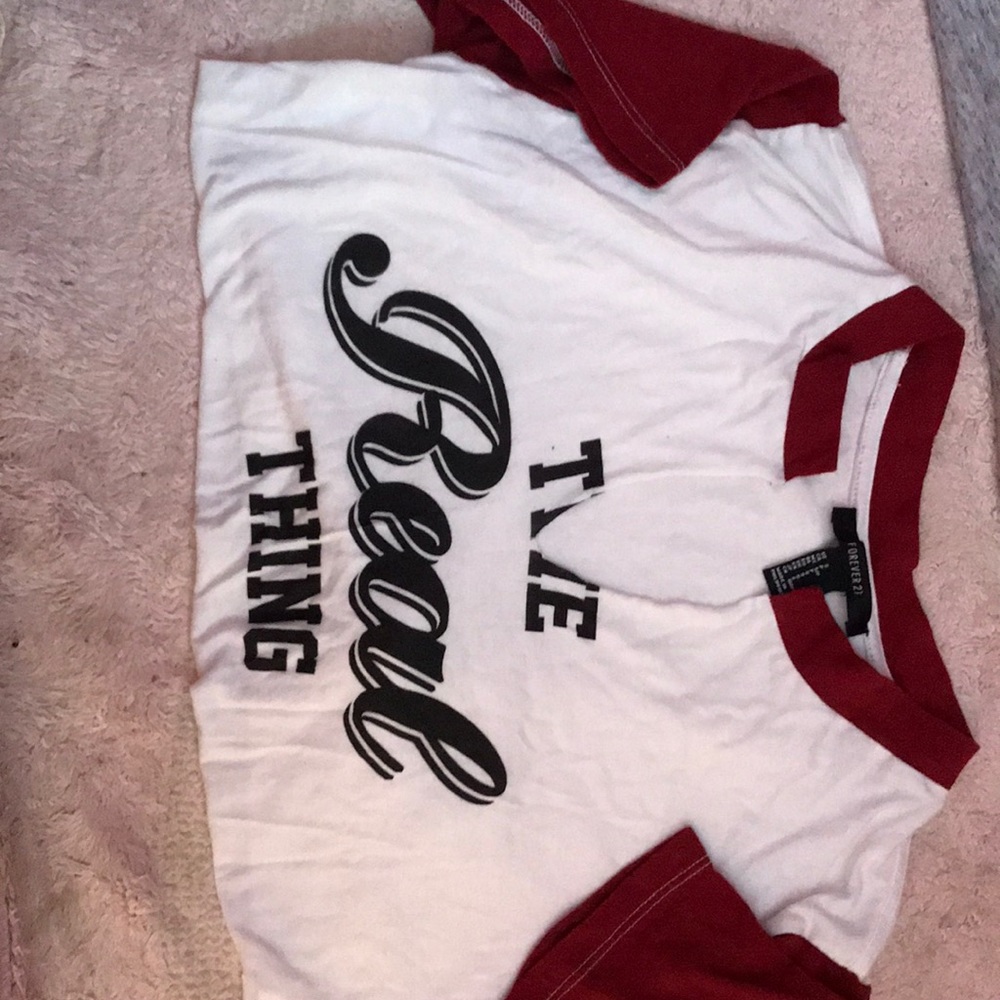 The real thing. Ripped v neck t shirt